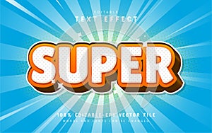 Super text effect comic style