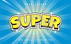 Super text effect comic style