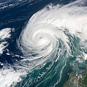 Super Typhoon, tropical storm, cyclone, hurricane, tornado, over ocean photo