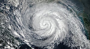 Super Typhoon, tropical storm, cyclone, hurricane, tornado, over ocean. Weather background. Typhoon,  storm, windstorm, superstorm