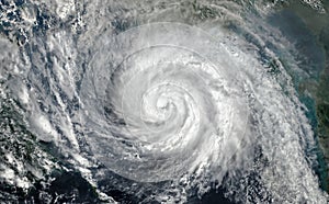 Super Typhoon, tropical storm, cyclone, hurricane, tornado, over ocean. Weather background. Typhoon, storm, windstorm, superstorm