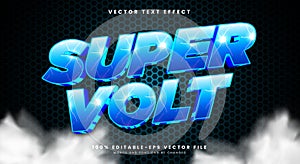 Super Volt 3D editable text effect template