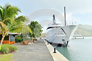 Super Yacht at the Dock / Harbor