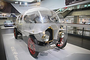 A superb Alfa Romeo 40/60 HP Aerodinamica model on display at The Historical Museum Alfa Romeo