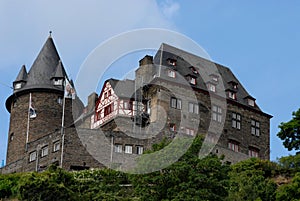 Superb castle over Bacharach along the Rhine Valley in Germany