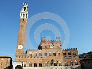 The superb Palazzo Comunale and Torre del Mangia in Siena
