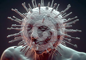 Superbug strain bacterial concept of MRSA.