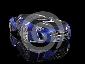 Supercar - blue pearlescent paint