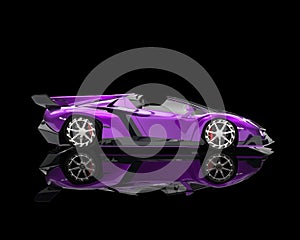 Supercar - purple pearlescent paint