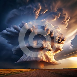 supercell cloud a type of severe thunderstorm characterized bya photo