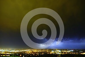 Supercell lightning, Rapid City, SD photo