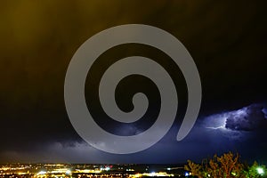 Supercell lightning, Rapid City, SD photo