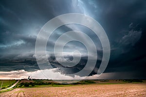 Supercell Thunderstorm in Central Nebraska