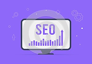 Supercharge website visibility with SEO - Search Engine Optimization concept. Unlock digital marketing strategy with keyhole and