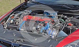 Supercharged engine photo