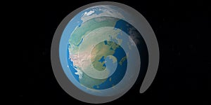 Supercontinent Pangea or Pangaea in earth planet