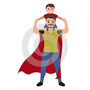 Superdad cartoon character