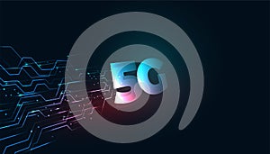 superfast high speed 5th generation 5g technology concept