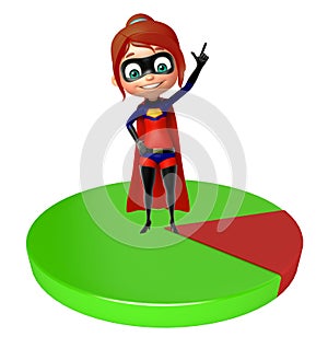 Supergirl with Circle sign