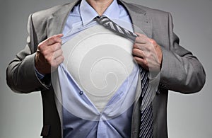 Superhero businessman photo