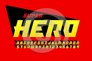 Superhero comics style font