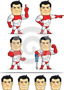 Superhero Customizable Mascot 4