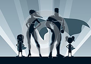 Superhero Family 2 Girls