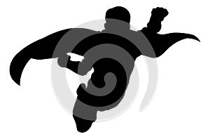 Superhero Flying Silhouette