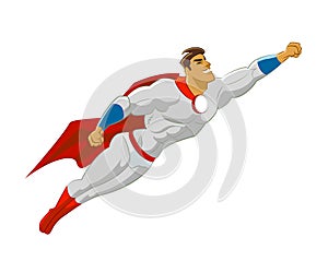 Superhero flying photo