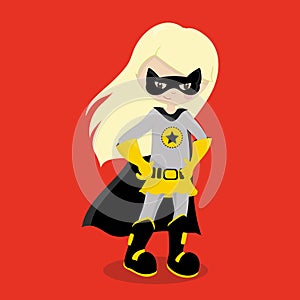 Superhero Girl Blond Batman 01