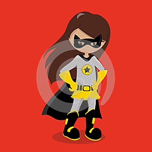 Superhero Girl Brown Batman 01