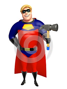 Superhero with Hammer