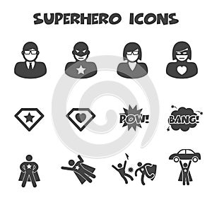 Superhrdina ikony 