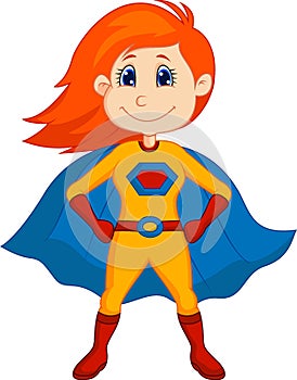 Superhero kid cartoon photo