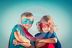 Superhero kids photo