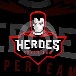 Superhero logo sport style