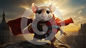 A superhero mouse