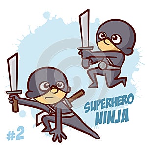 Superhero Ninja Boy Clipart