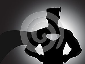 Superhero In Silhouette