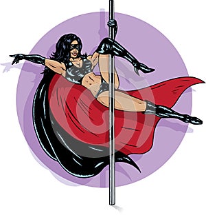 Superhero stripper