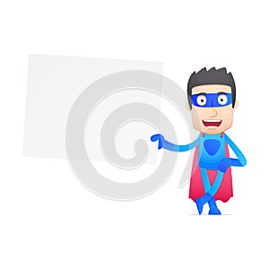 Superhero in various poses
