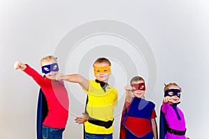 Superheroes kids friends