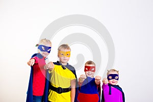 Superheroes kids friends