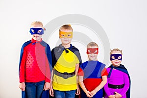 Superheroes kids friends