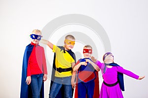 Superheroes kids friends