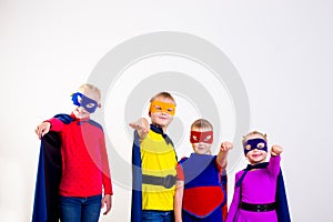 Superheroes kids friends