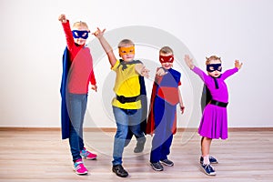 Superheroes kids friends