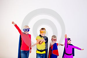 Superheroes kids friends