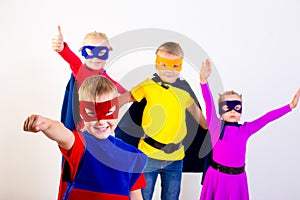 Superheroes kids friends