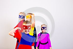 Superheroes kids friends